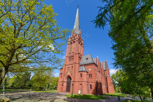 View of the Ohmsteder Kirche, Oldenburg, Germany. photo