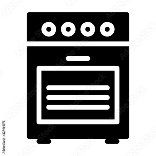 Stove Housekeeping Home Furniture Living Interior vector icon