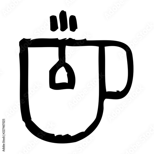 Tea Cup Bar Restaurant Drink Club vector icon