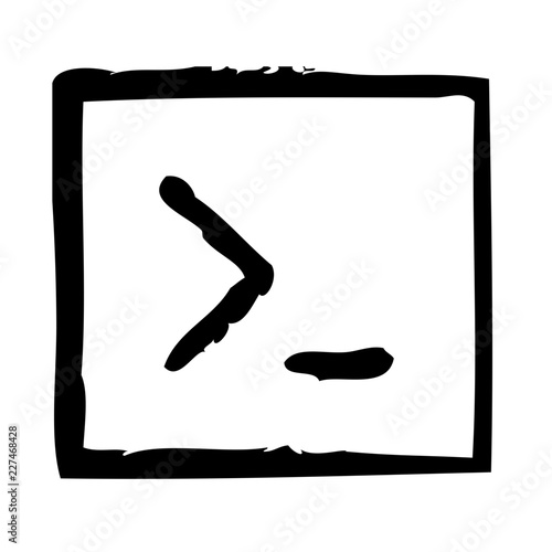 Terminal Coding Software Web Interface Software vector icon