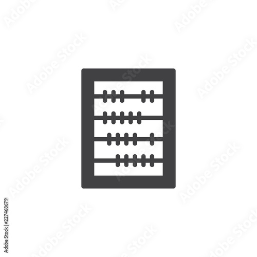Abacus vector icon. filled flat sign for mobile concept and web design. Retro Calculator for counting simple solid icon. Symbol, logo illustration. Pixel perfect vector graphics