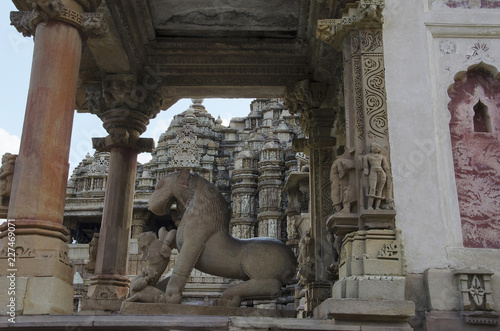SHIVA TEMPLE, Sardula - Shiva Temple, Western Group, Khajuraho, Madhya Pradesh, UNESCO World Heritage Site photo