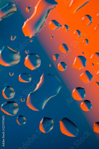 Blue-Orange Water Drop
