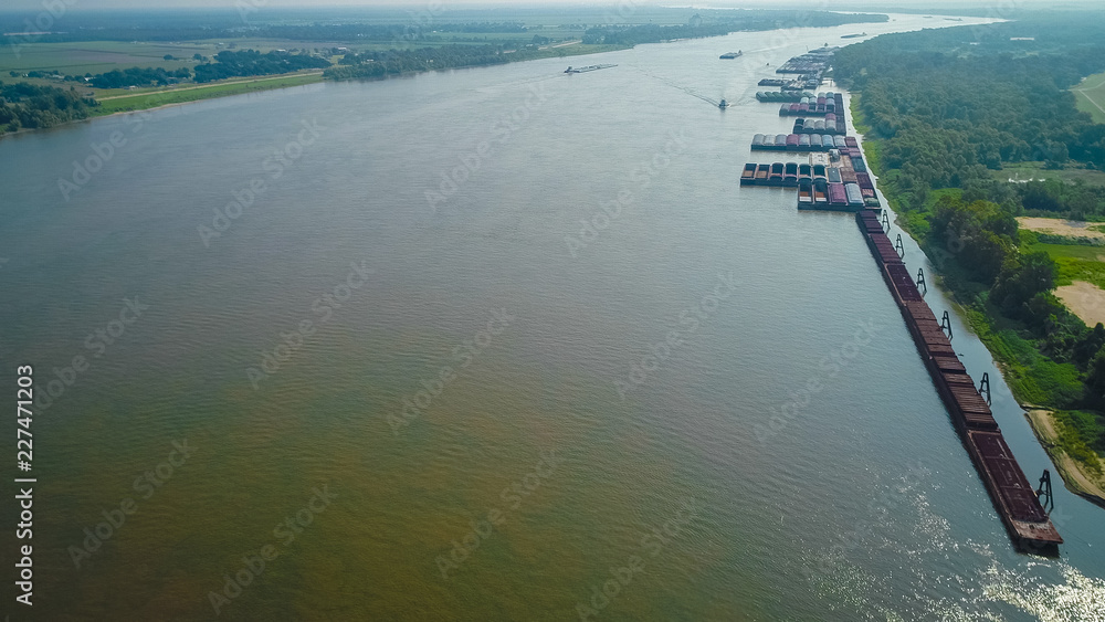 custom made wallpaper toronto digitalBarges tied along the Mississippi River Louisiana
