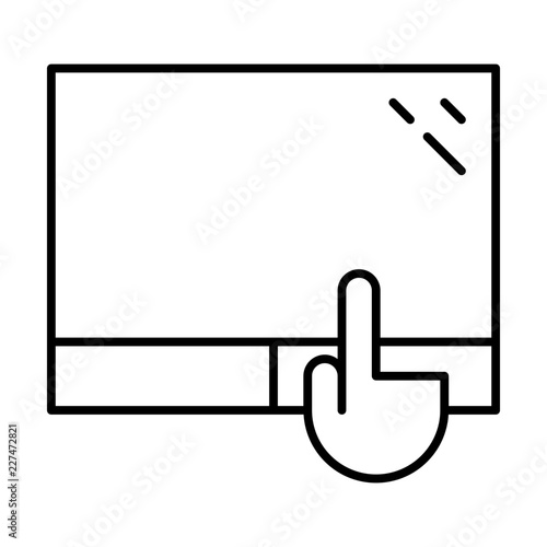 Touchpad Computer Hardware Digital Device Electronics vector icon