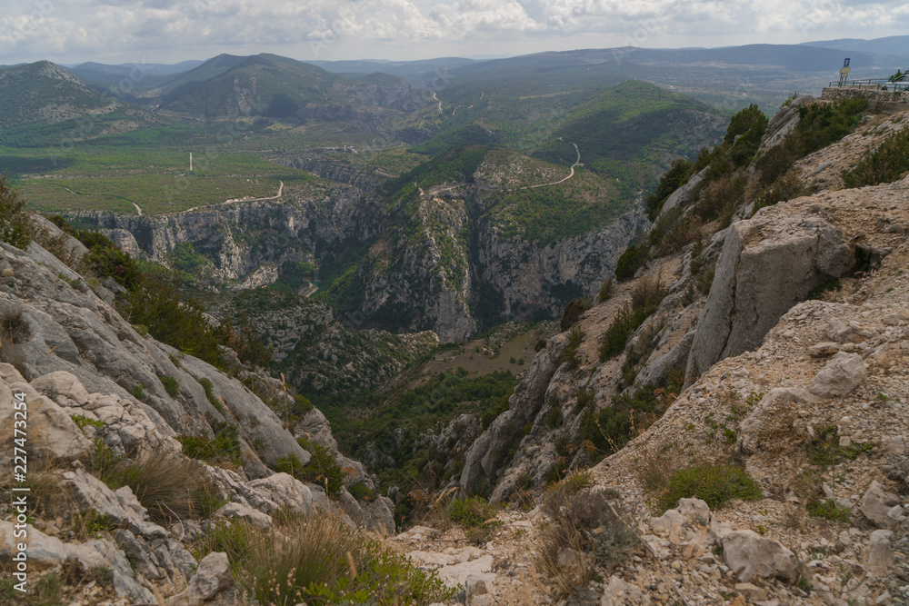 Panoramastrasse La Route des Crêtes im Grand Canyon du Verdon Panoramastrasse La Route des Crêtes im Grand Canyon du Verdon