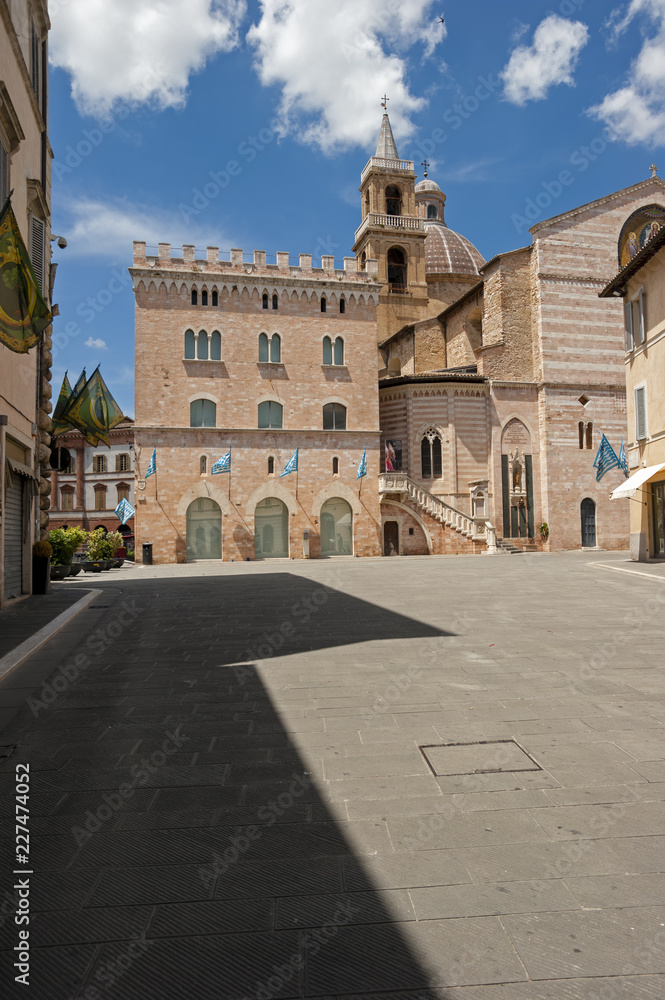 cathedral and palace trinci-Foligno-Umbria