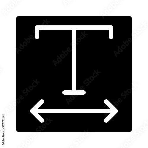 Width Text Editor Write Author Writer vector icon