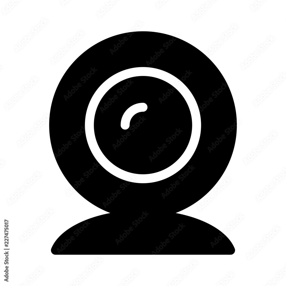 Webcam Conference Presentation Workshop Business vector icon Webcam Conference Presentation Workshop Business vector icon