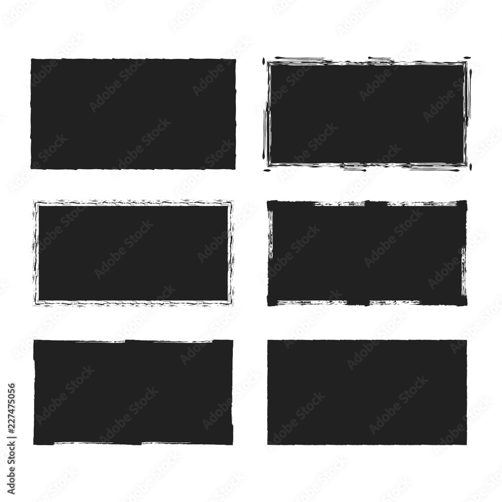 Rectangular grunge rough shape. Vector isolated background. Chalk edge box frame. Distressed badge. Rectangular grunge rough shape. Vector isolated background. Chalk edge box frame. Distressed badge.