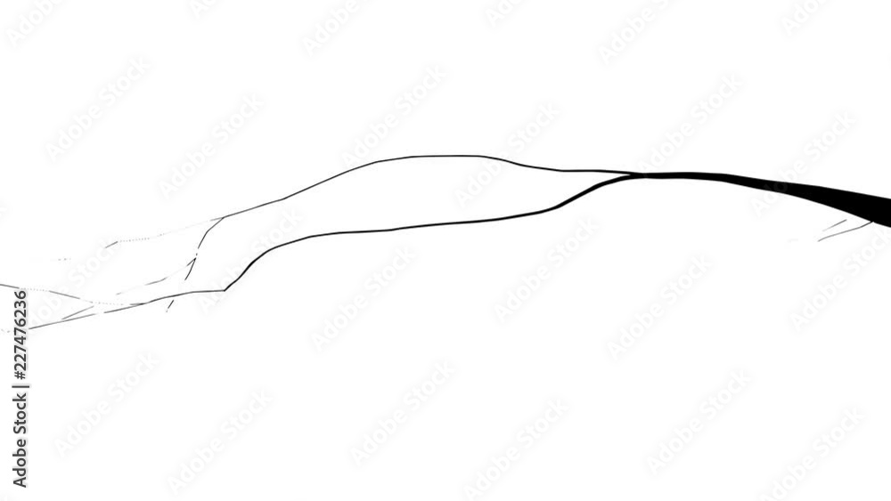 Electric Lightning Strikes Distorted Fx Loop/ Animation of a black and