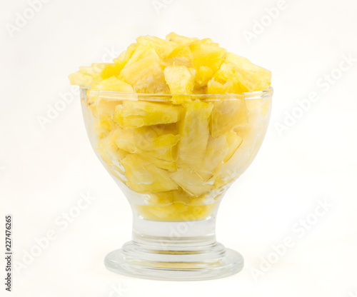 Pineapple Slice in a Glass