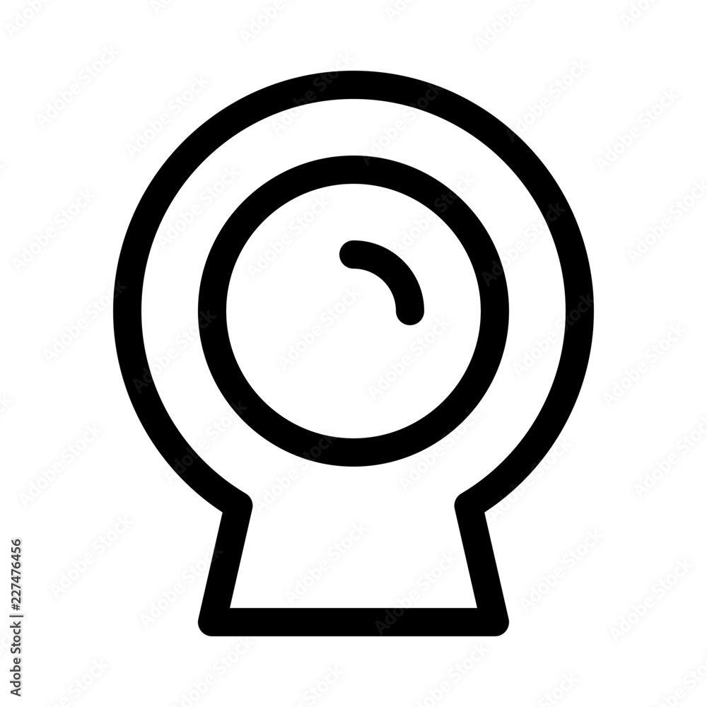 Webcam Media Multimedia Electronics Hardware vector icon Webcam Media Multimedia Electronics Hardware vector icon