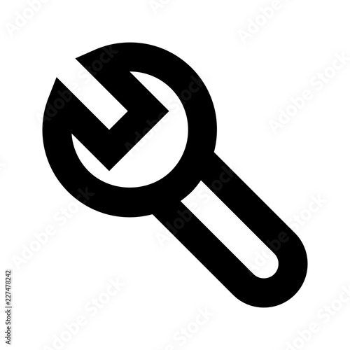 Wrench Configure Mechanic Individual Work vector icon