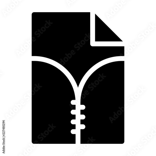 Zip Compress Computer Interface User Program vector icon