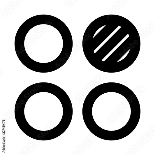 Variance Difference Form Geometry Dark vector icon