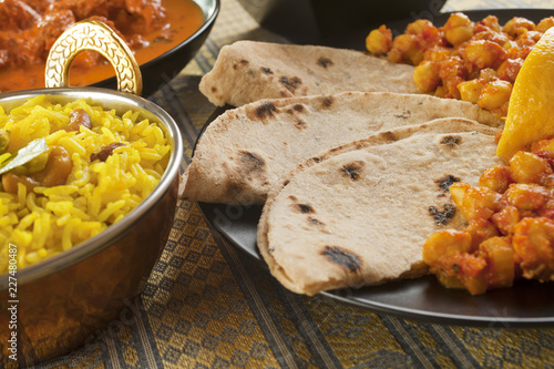 Chapatis with Channa Dhal