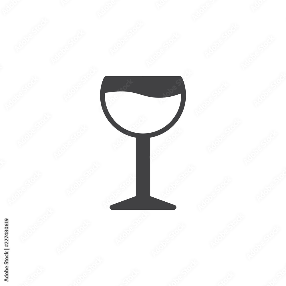 Wine glass vector icon. filled flat sign for mobile concept and web design. Glass of wine simple solid icon. Symbol, logo illustration. Pixel perfect vector graphics Wine glass vector icon. filled flat sign for mobile concept and web design. Glass of wine simple solid icon. Symbol, logo illustration. Pixel perfect vector graphics