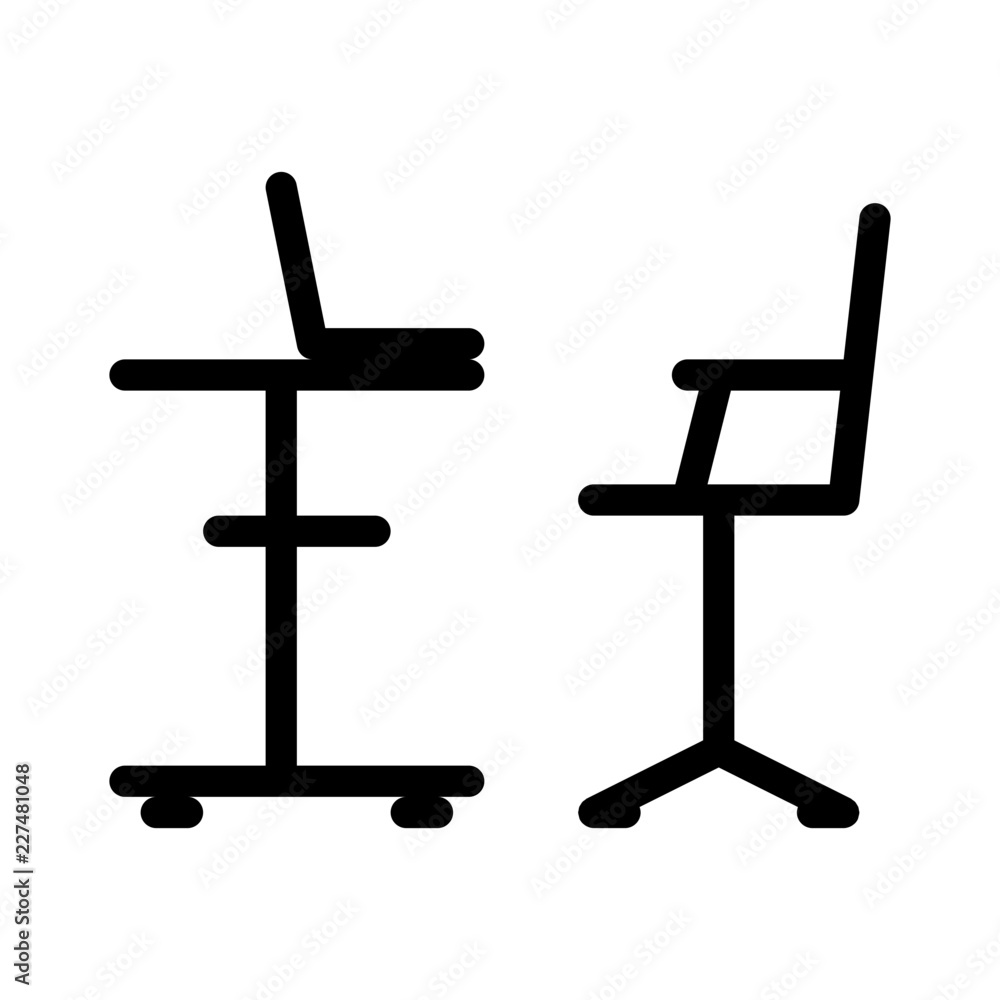 Workspace Furniture Interior Architecture Indoor vector icon Workspace Furniture Interior Architecture Indoor vector icon