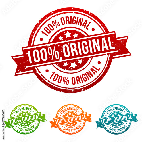100% Original Stamp Button Banner Badge in different colours.