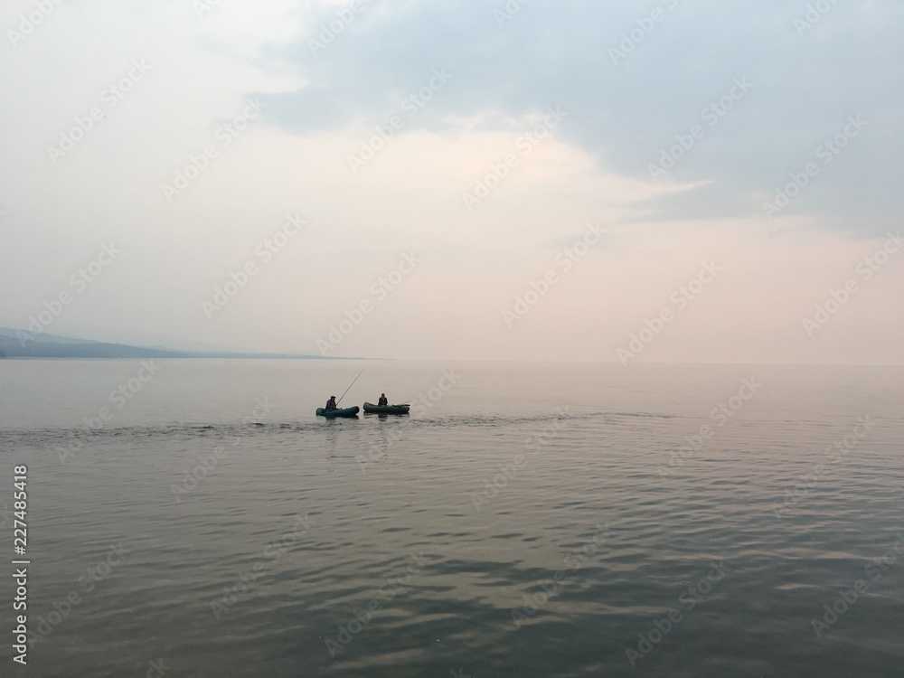  fishermen on lake baikal