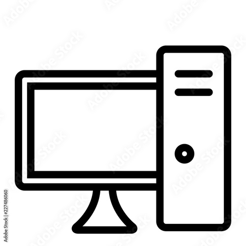 Workstation Computer Service IT Programming Hardware Webdesign vector icon