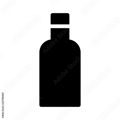 Wine Bottle Food Restaurant Bar Diner Drink vector icon