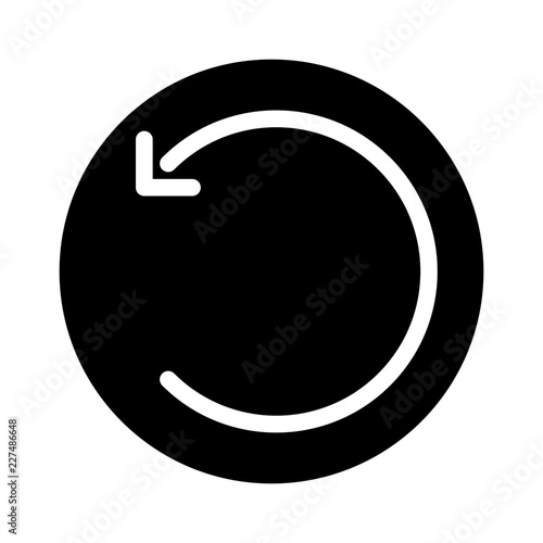 Undo Rotate Text Editor Write Author Writer vector icon
