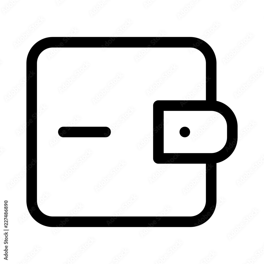 Wallet Remove Commerce Market Shop Supermarket vector icon Wallet Remove Commerce Market Shop Supermarket vector icon