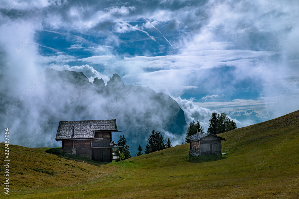 Gewitterstimmung auf der Seiser Alm Gewitterstimmung auf der Seiser Alm