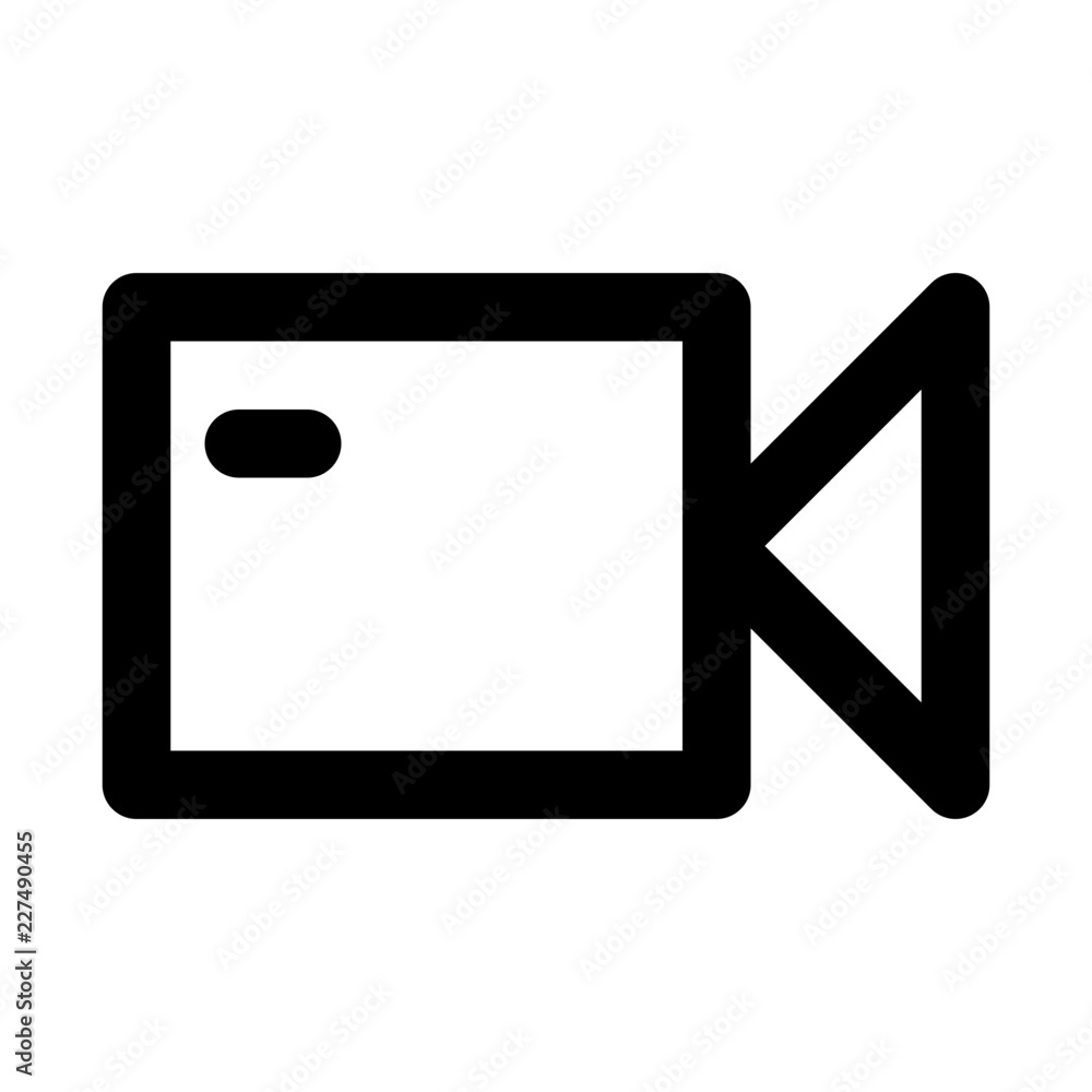 Videocamera Interface UI UX Software App vector icon Videocamera Interface UI UX Software App vector icon