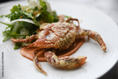 Fried soft shell crab