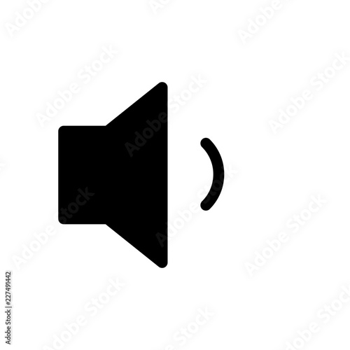 Volume Low Videoplayer Interface Software Web Media vector icon
