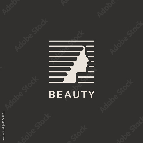 Vector logo design template  for beauty salon, hair salon, cosmetic