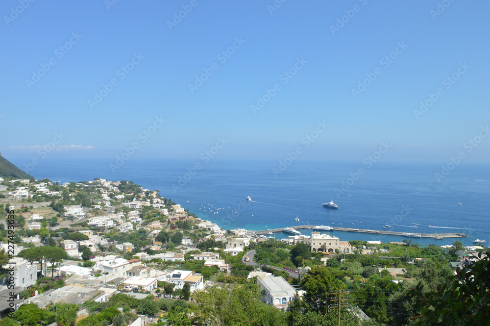 Blick aufs Mittelmeer auf Capri