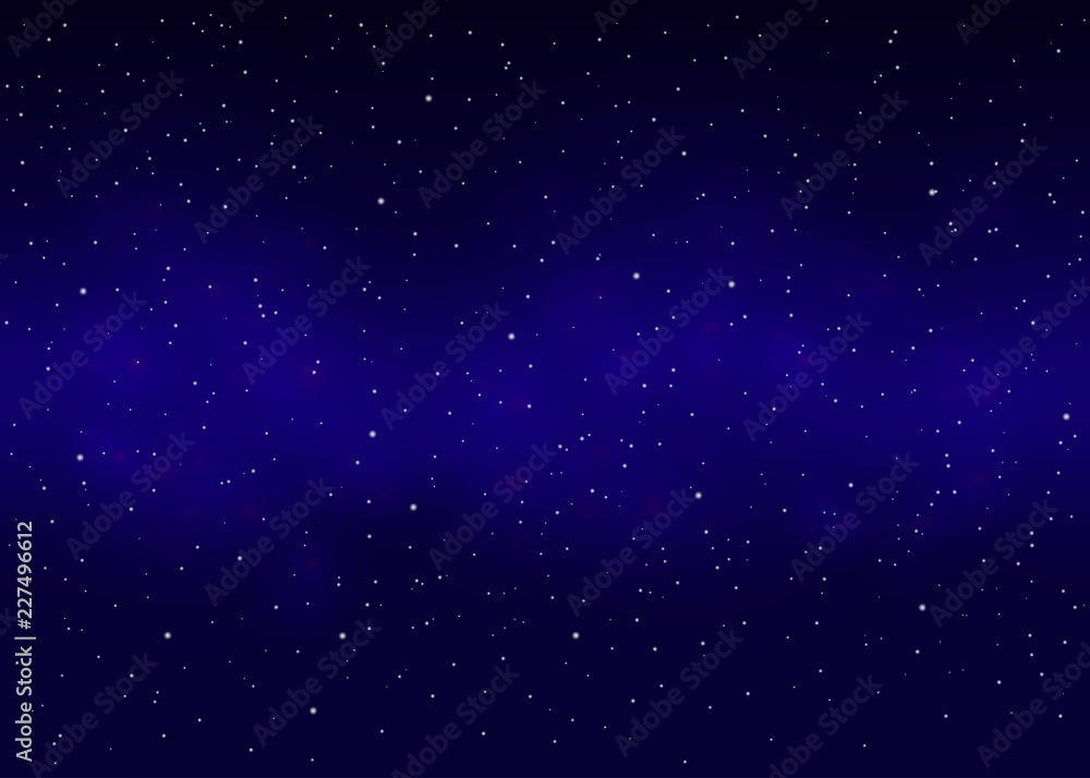Blue outer space background.