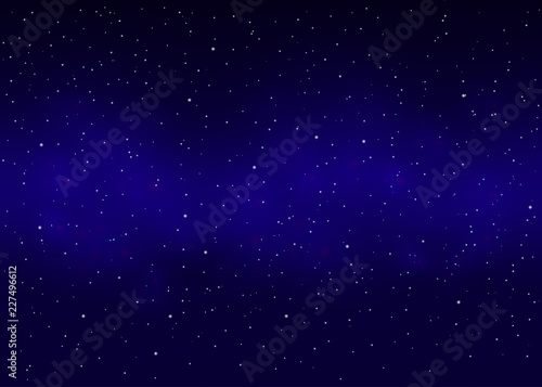 Blue outer space background.