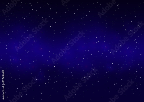 Blue outer space background.