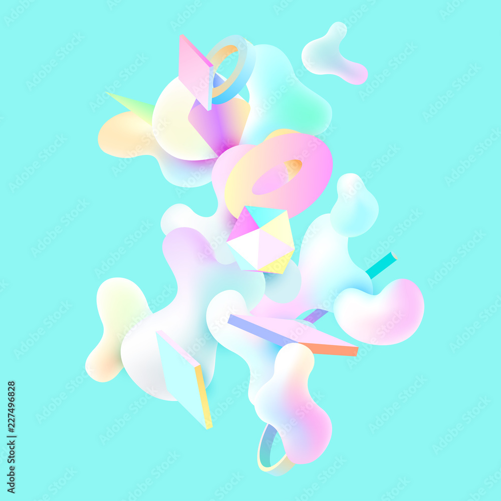 Fluid colorful bubbles. Abstract background Fluid colorful bubbles. Abstract background