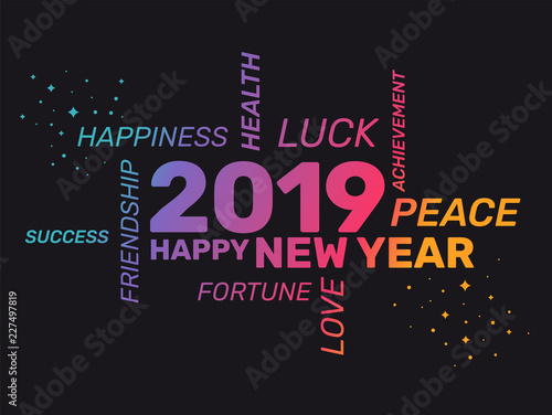 2019 - Greeting Card - Happy New Year