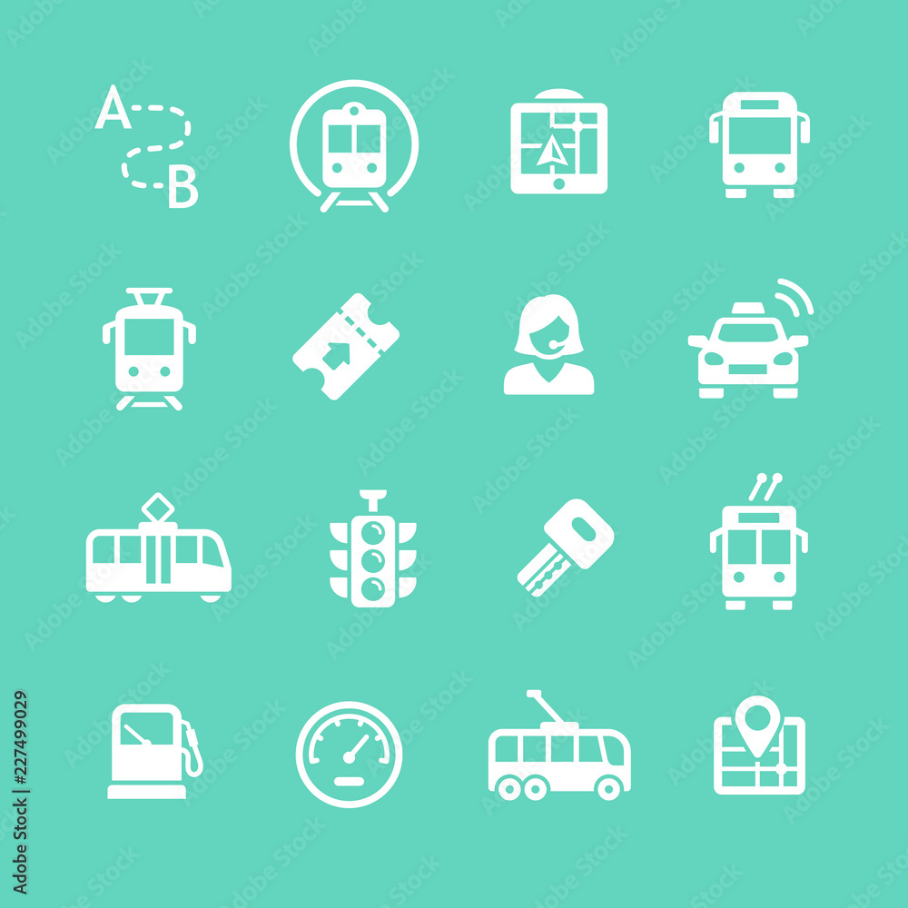 Public transport icon set Public transport icon set