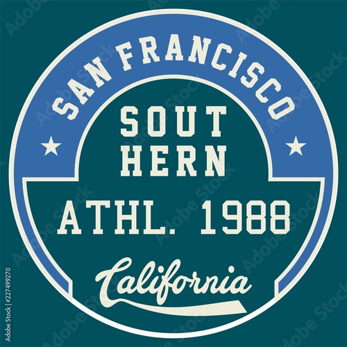 graphic design SAN FRANCISCO CALIFORNIA for shirt and print