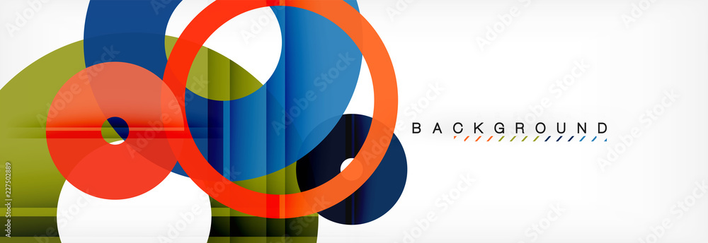 Geomtric modern backgrounds, rings abstract template Geomtric modern backgrounds, rings abstract template