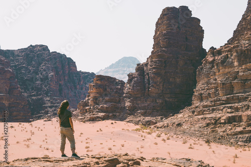 Femme voyageuse en Jordanie Personne photo