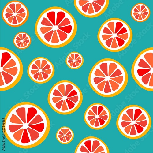 Seamless pattern grapefruit