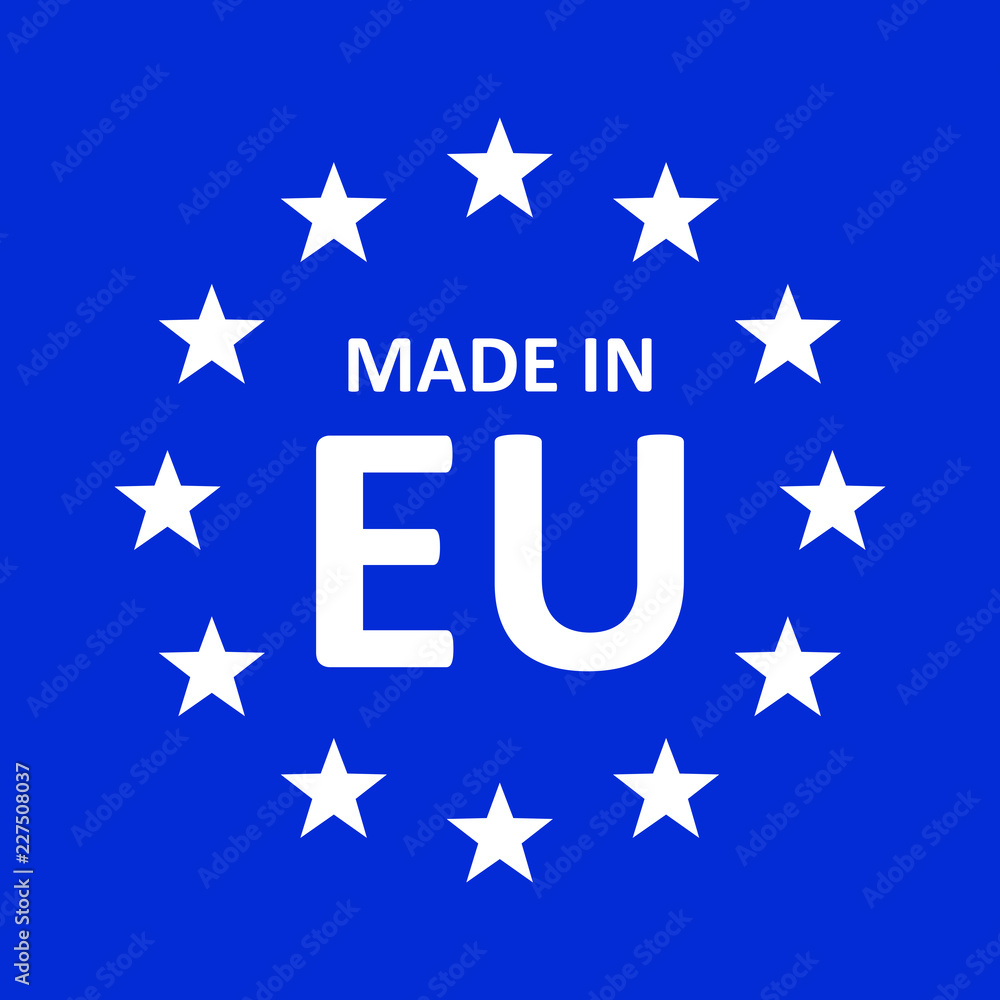 Made In Europe icon. Vector illustration. Made In Europe icon. Vector illustration.