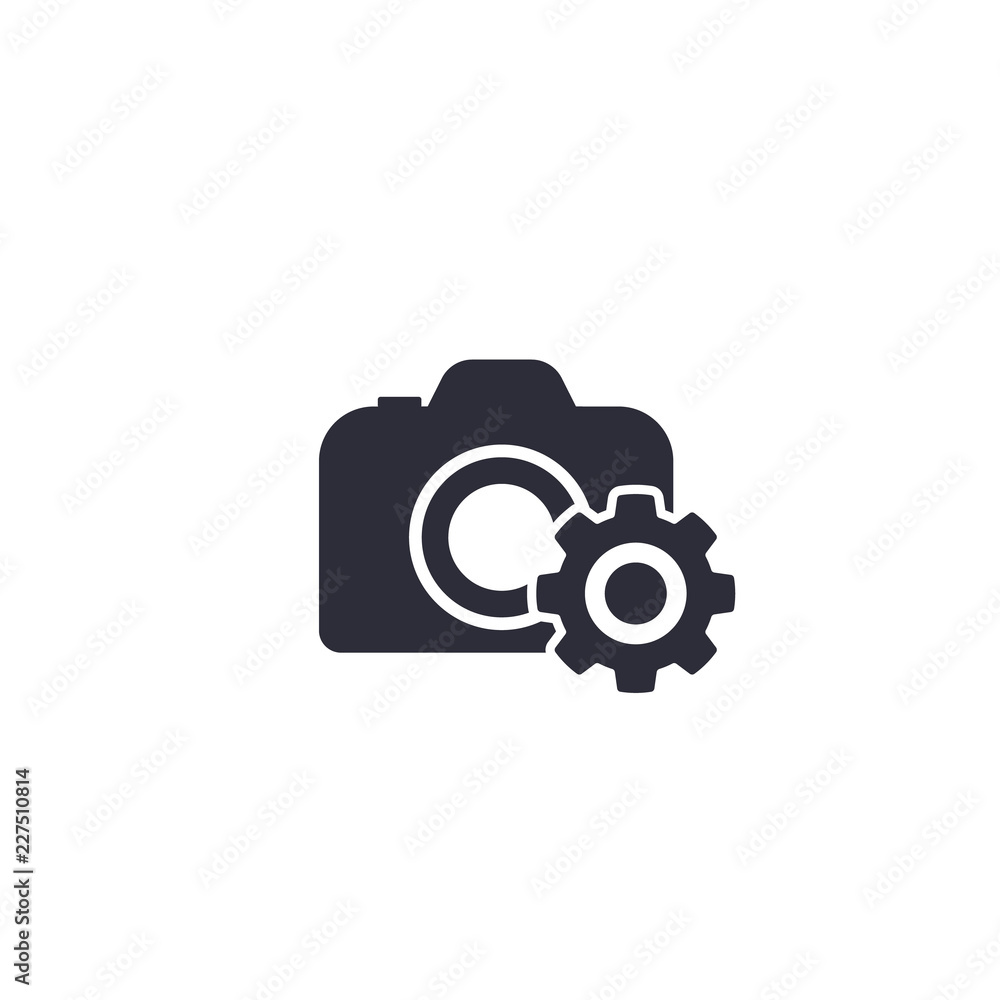 Fototapeta premium camera service vector icon