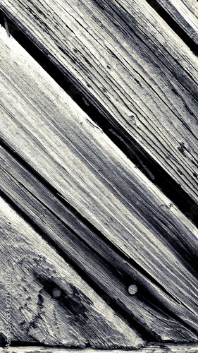 old boards with knots and nail