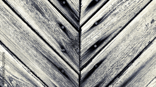 old boards with knots and nails