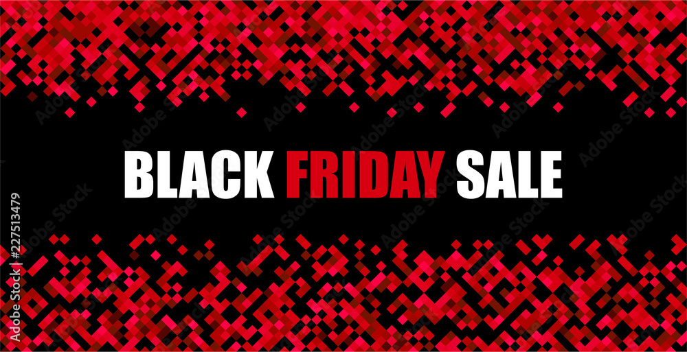 Black friday sale red abstract promotion banner. Black friday sale red abstract promotion banner.